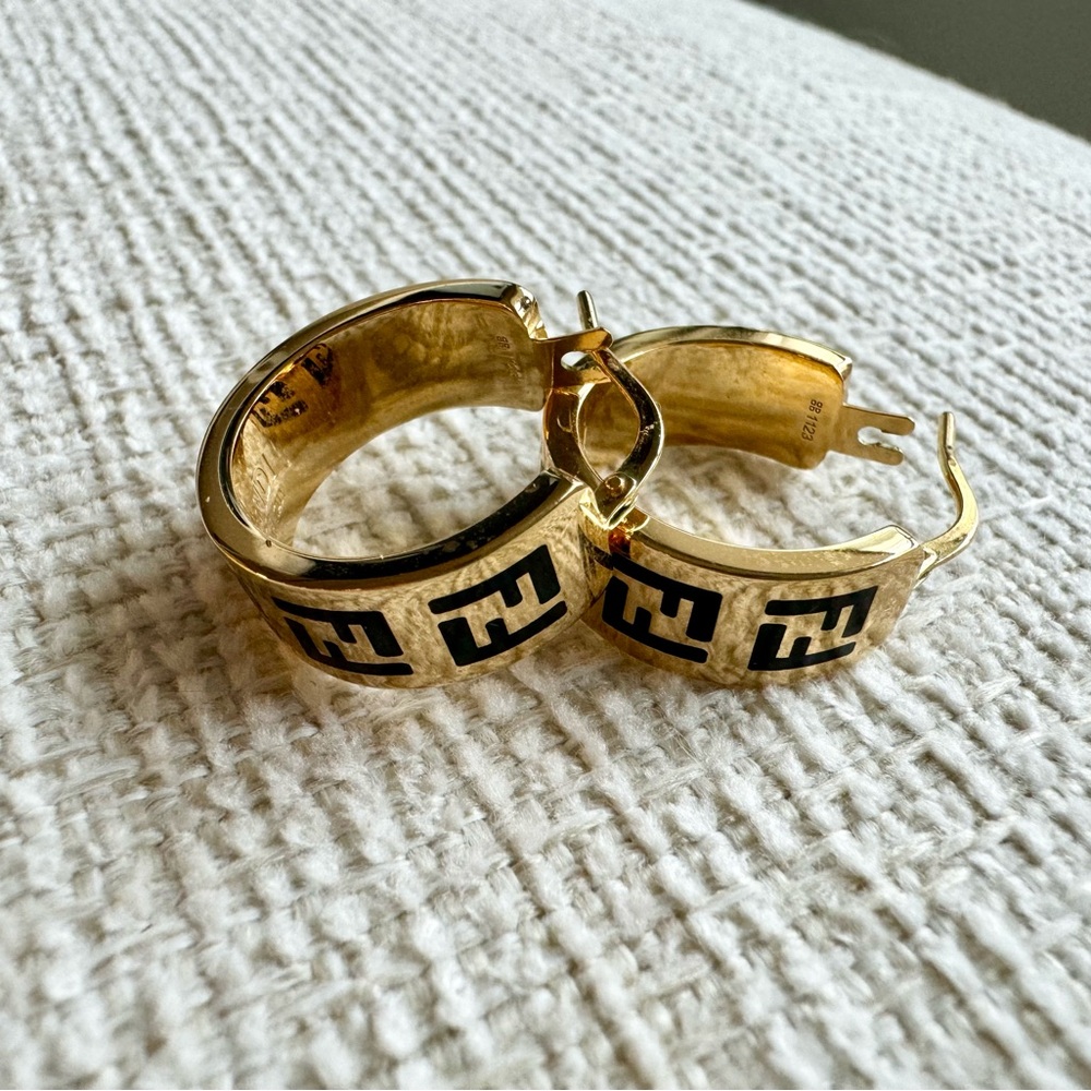 Fendi hoop earrings